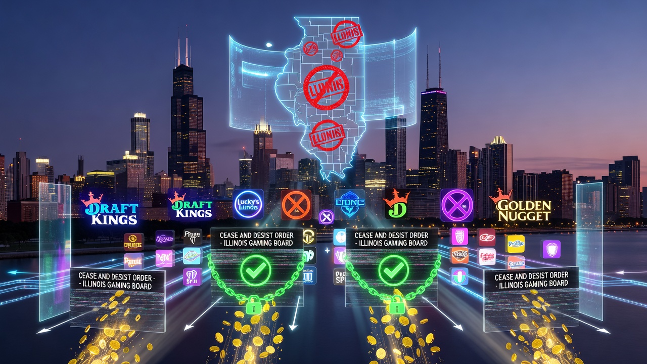 O Conselho de Jogos de Illinois Ordenou que 65 Cassinos de Sorteios Bloqueassem Você - 97% Deles Ignoraram