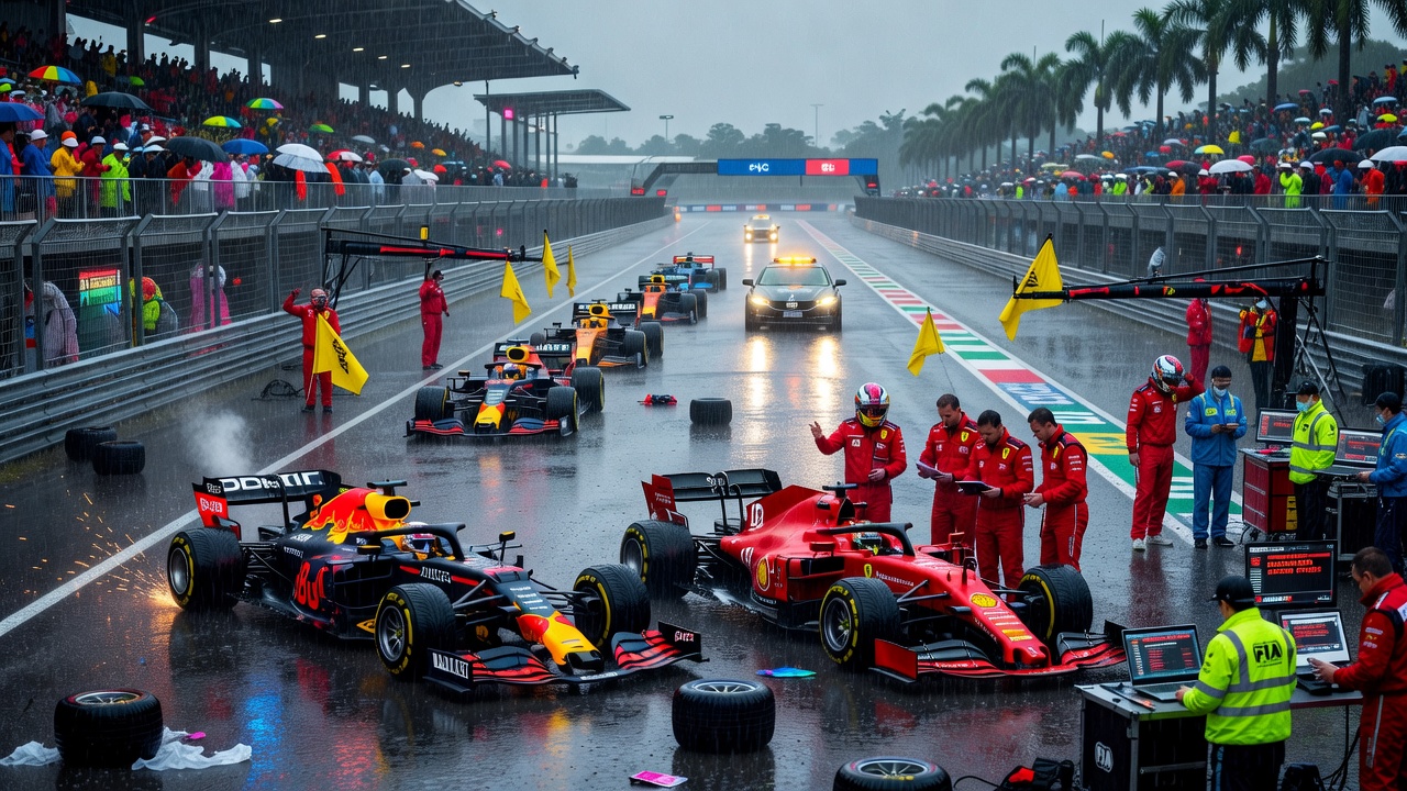 Falha de Software Transforma GP do Bahrein em Caos na Malásia